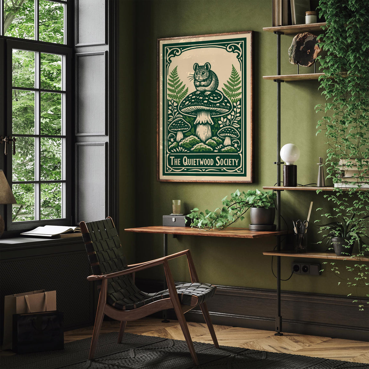 Quietwood Society Wild Nature Art Poster