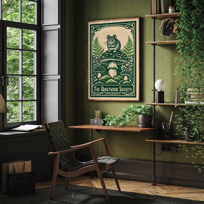 Quietwood Society Wild Nature Art Poster