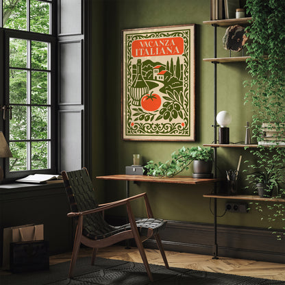 Italian Travel Poster – Vintage Rococo Wall Art