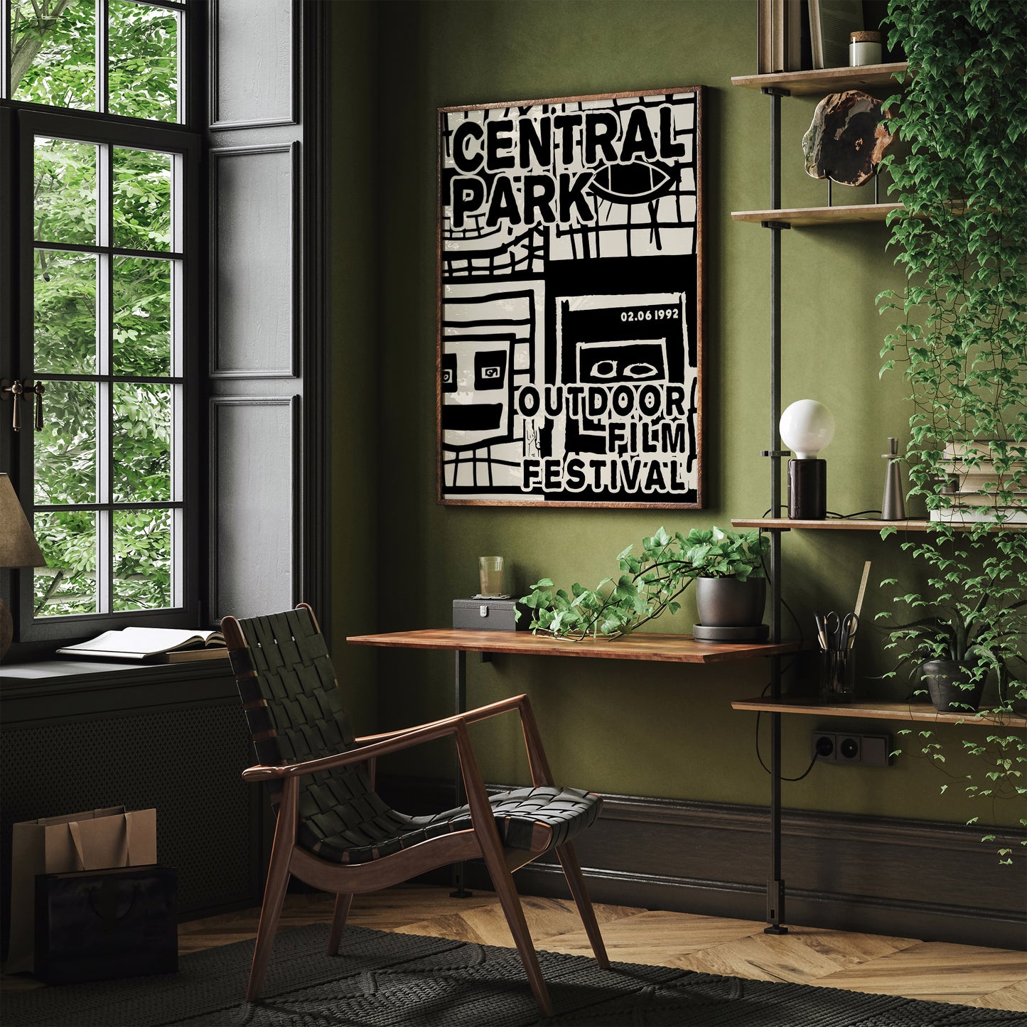 Central Park Film Festival B&W Poster