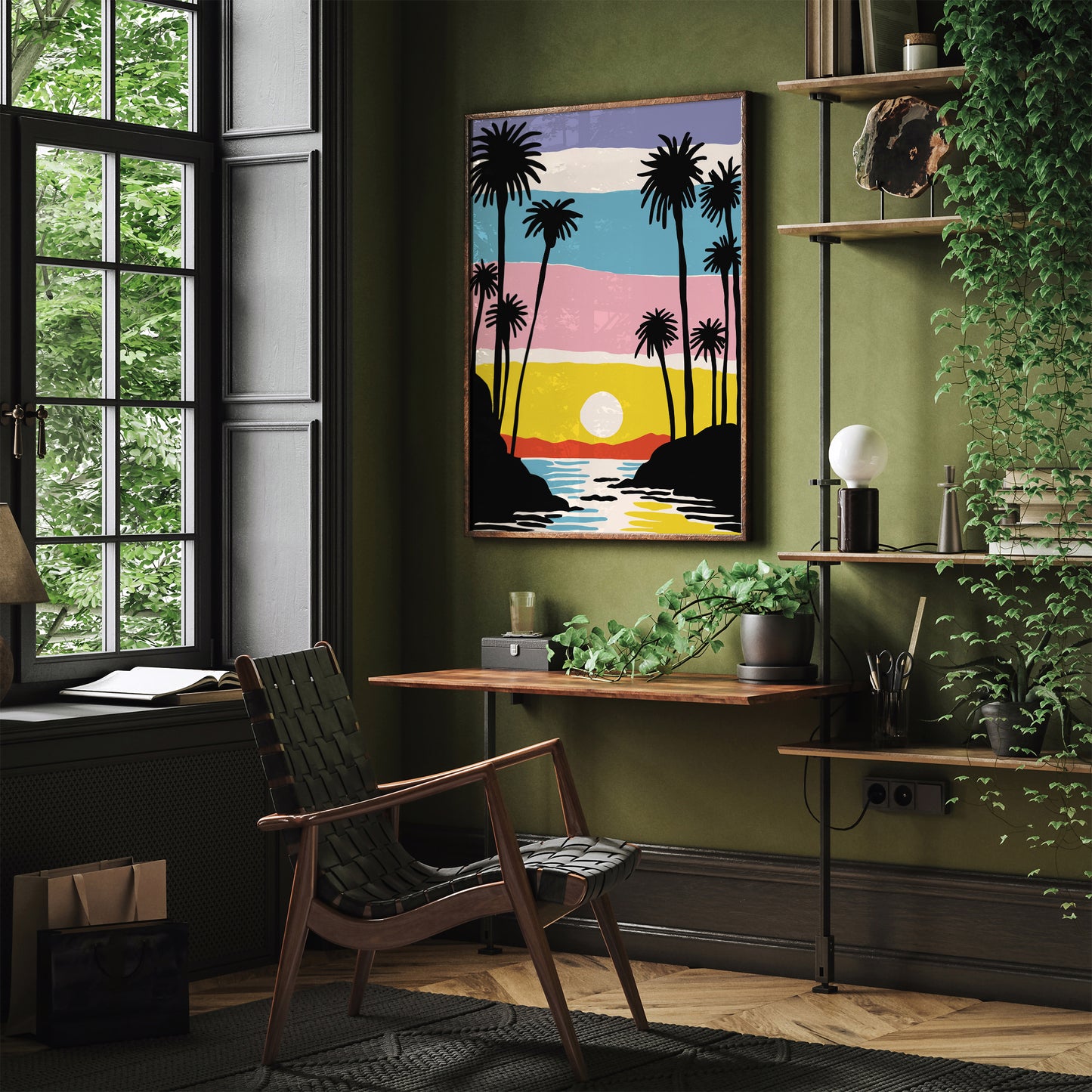 Sunset California Art Print