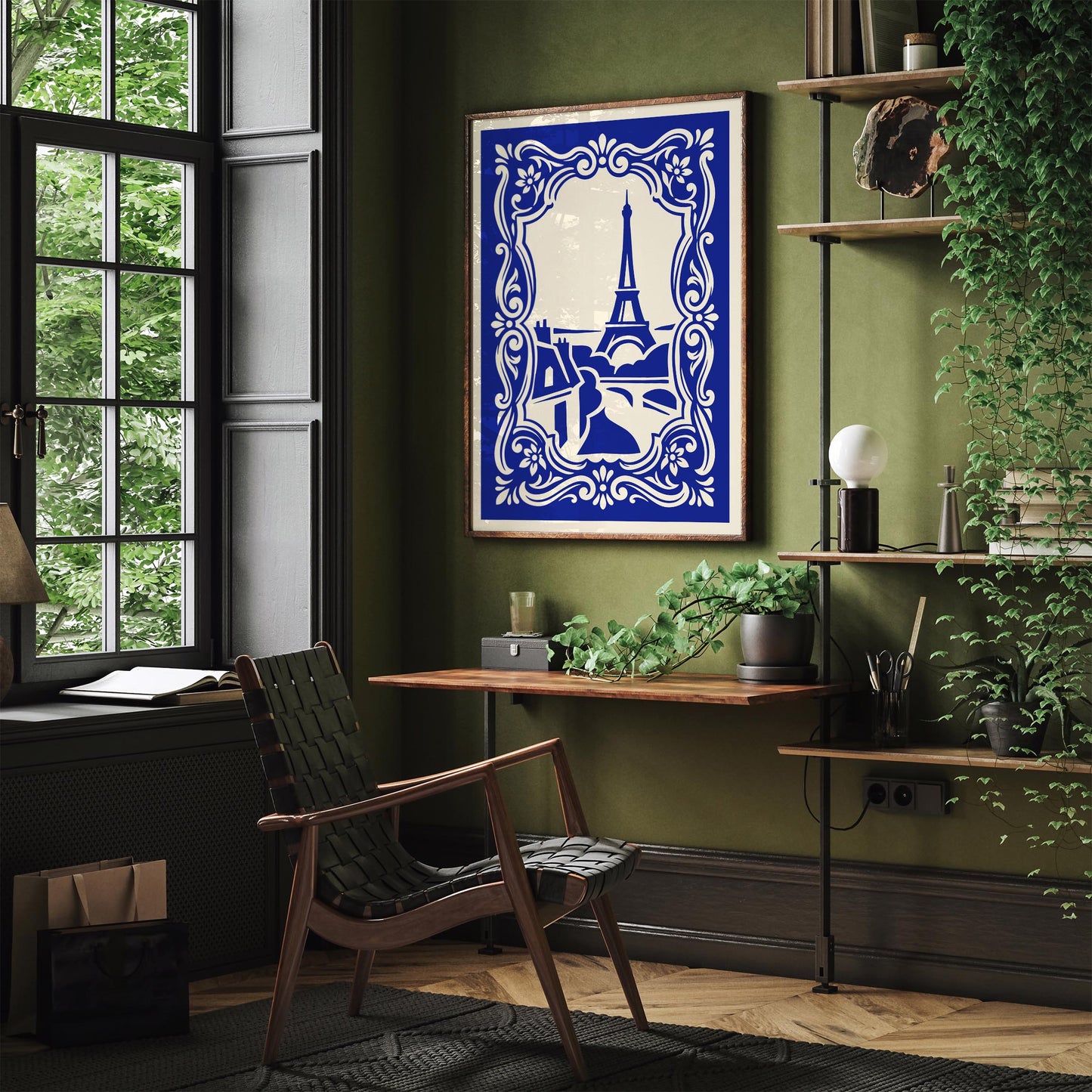 Paris Poster – Blue French Wall Art