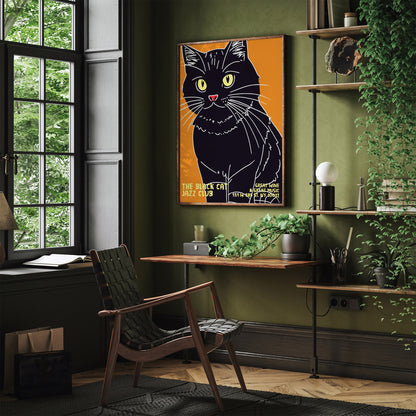 The Black Cat Jazz Club Poster