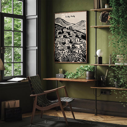 Sicily, Italy Travel Sketch Art Print