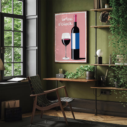 Wine o'clock Poster