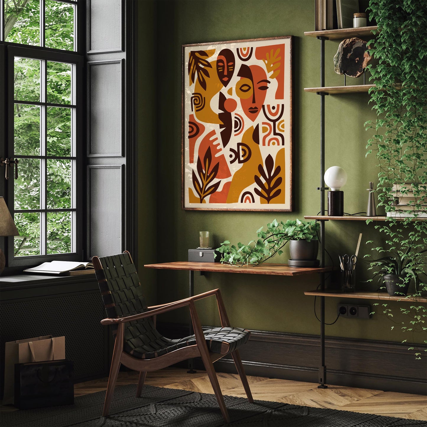 Bohemian African Abstract Poster