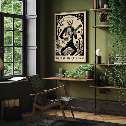 Rockabilly LA Music Festival Art Print