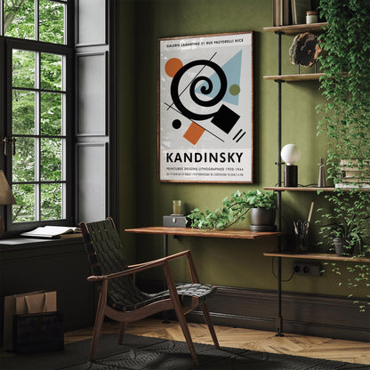 Kandinsky Exhibition Poster - Abstract Modern Art Print