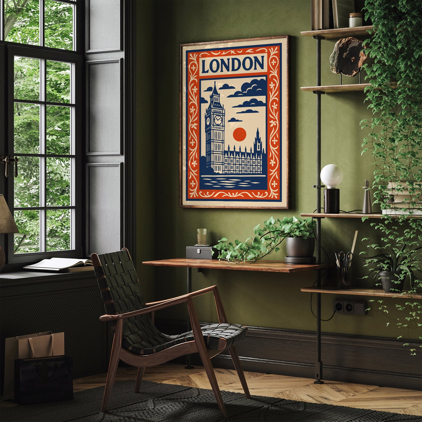 London England Big Ben Cityscape Poster
