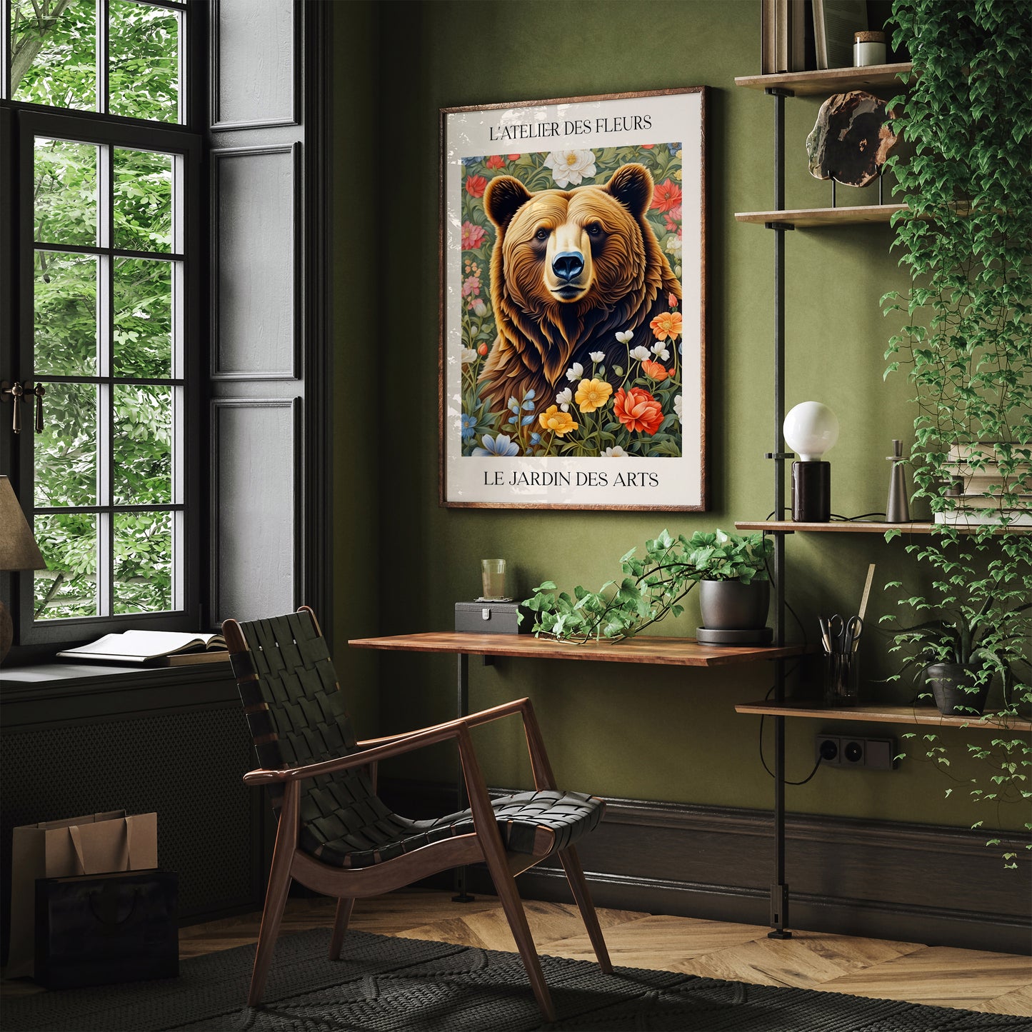 Victorian Wild Bear Art Print