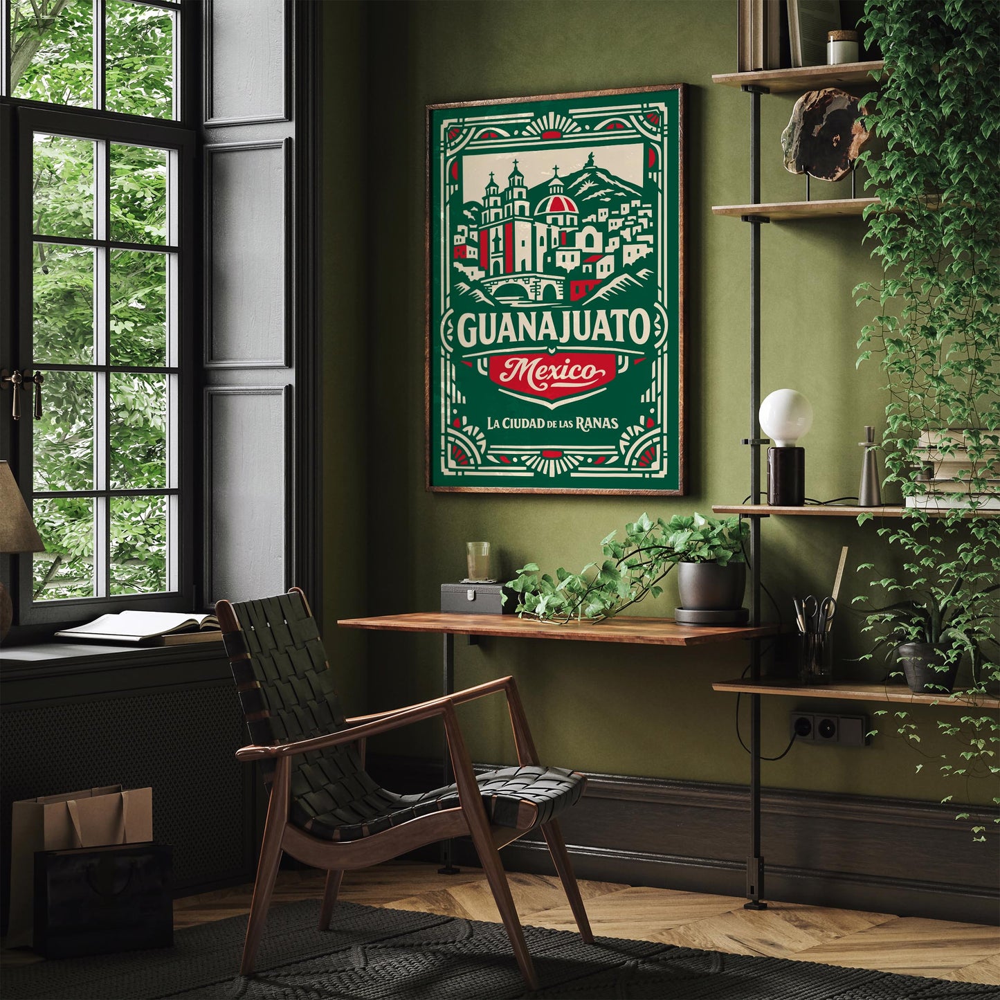 Guanajuato Mexico Cityscape Wall Art Poster Print