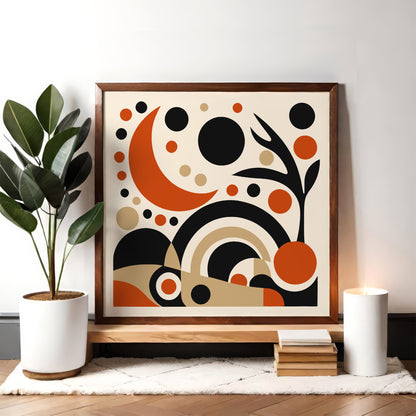 Bohemian Abstract Square Art Print