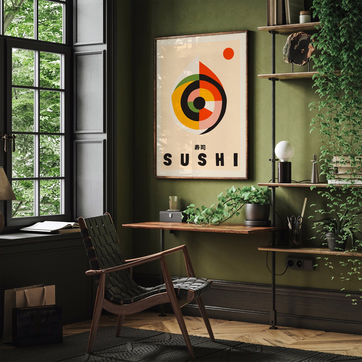 Minimalist Abstract Sushi Poster