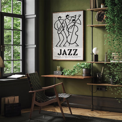 Jazz Concert Poster - Greenwich Village Music Art Print