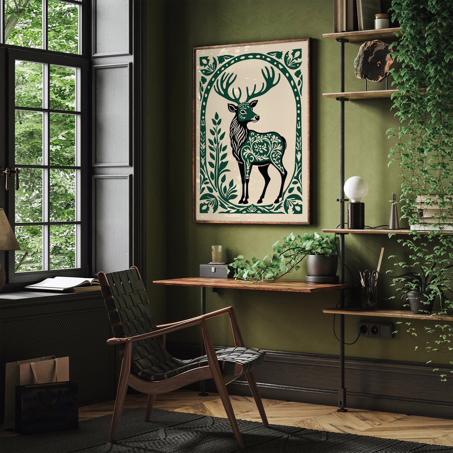 Wildlife Deer Nature Art Print