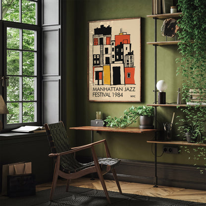 Manhattan Jazz Festival Poster - Music Wall Art
