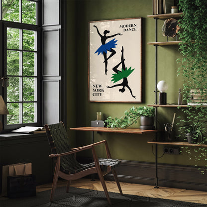 Modern Dance New York City Performance Poster