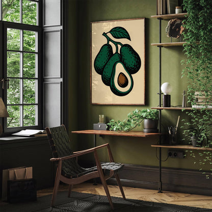 Avocado Poster - Kitchen Wall Art Decor