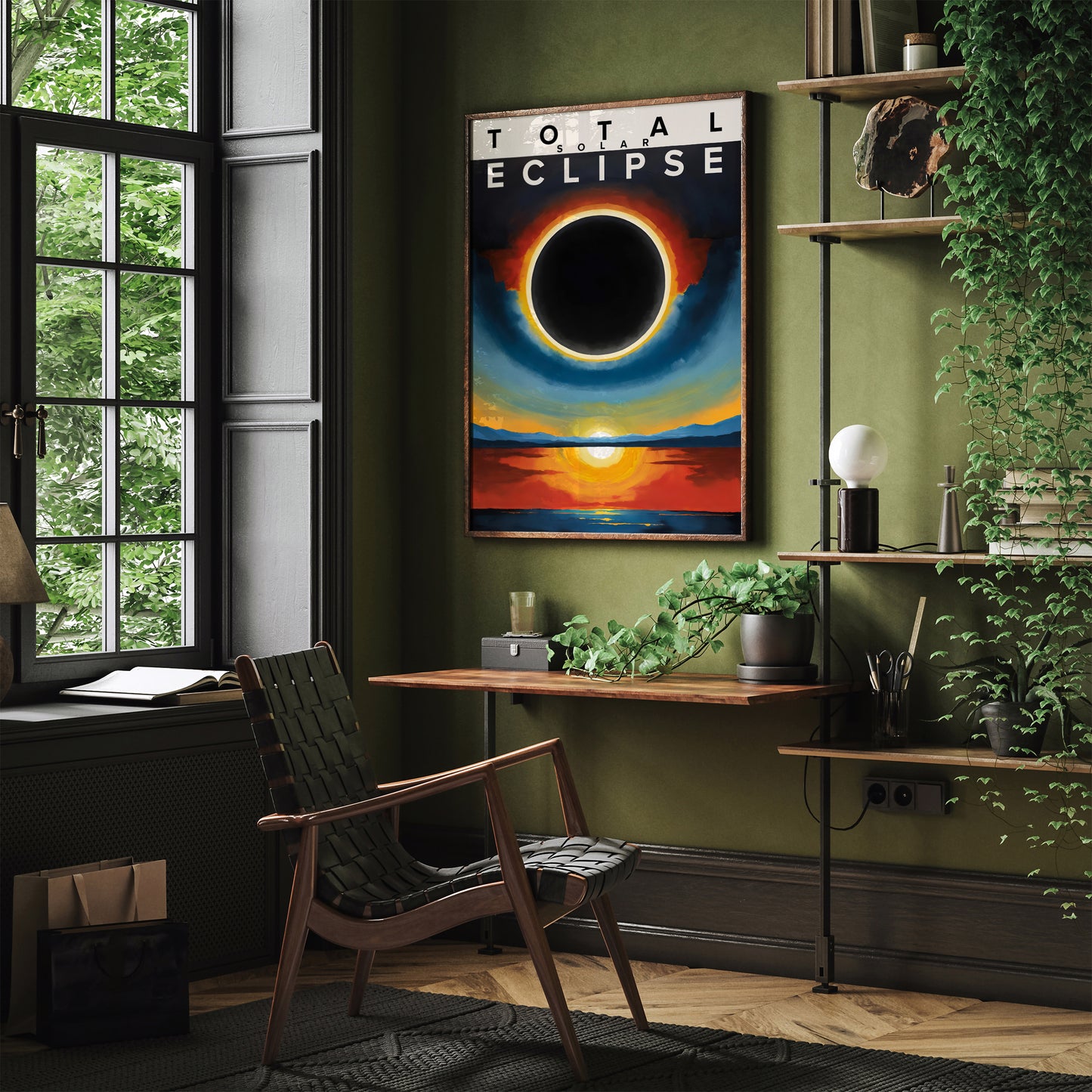 Total Solar Eclipse Modern Art Print