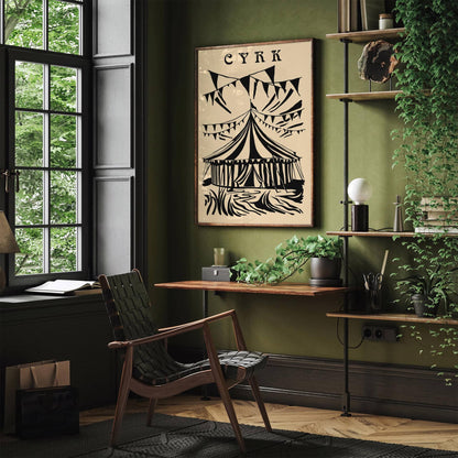 Polish Circus Vintage Style Art Print
