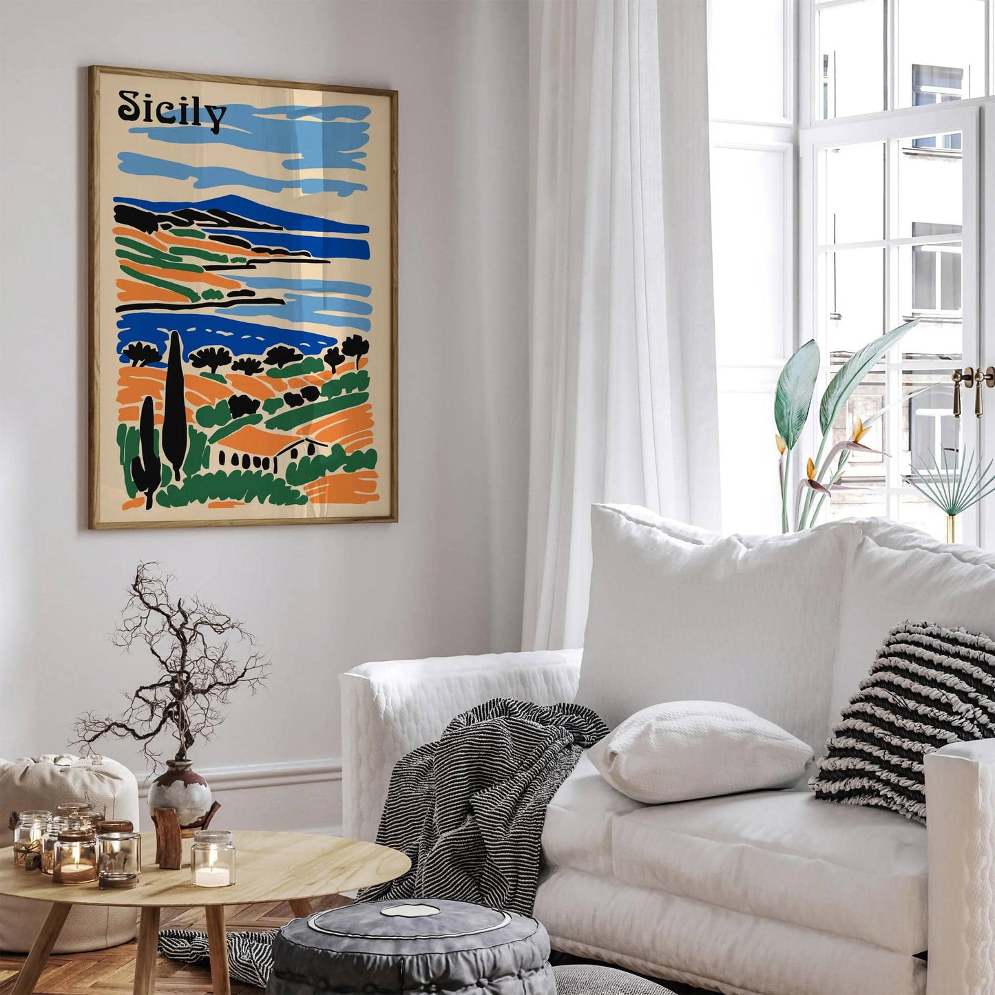 Sicily Tropical Scenic Poster