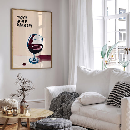 More Wine Please - Suble Art Print