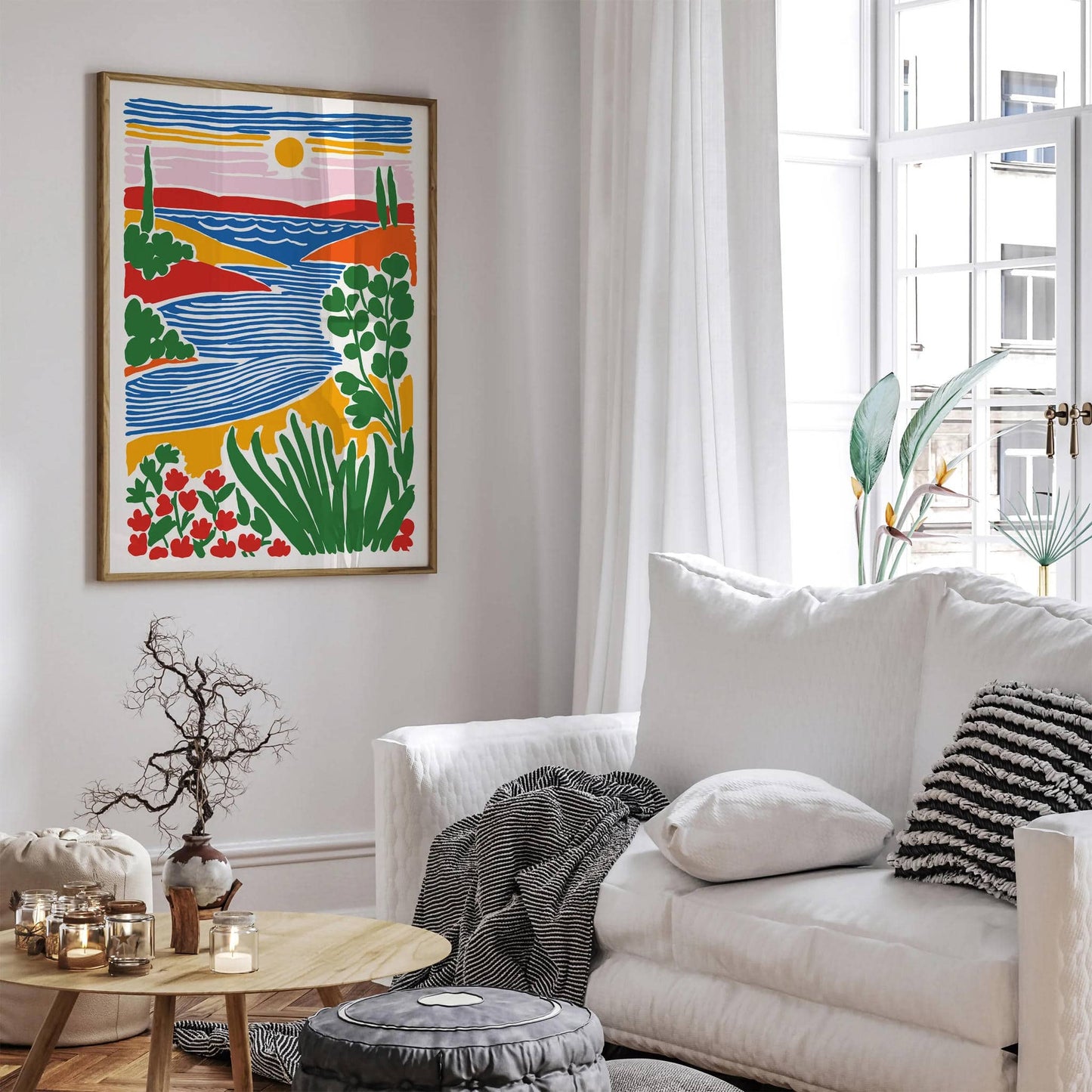 Colorful Peacefaul Landscape Poster