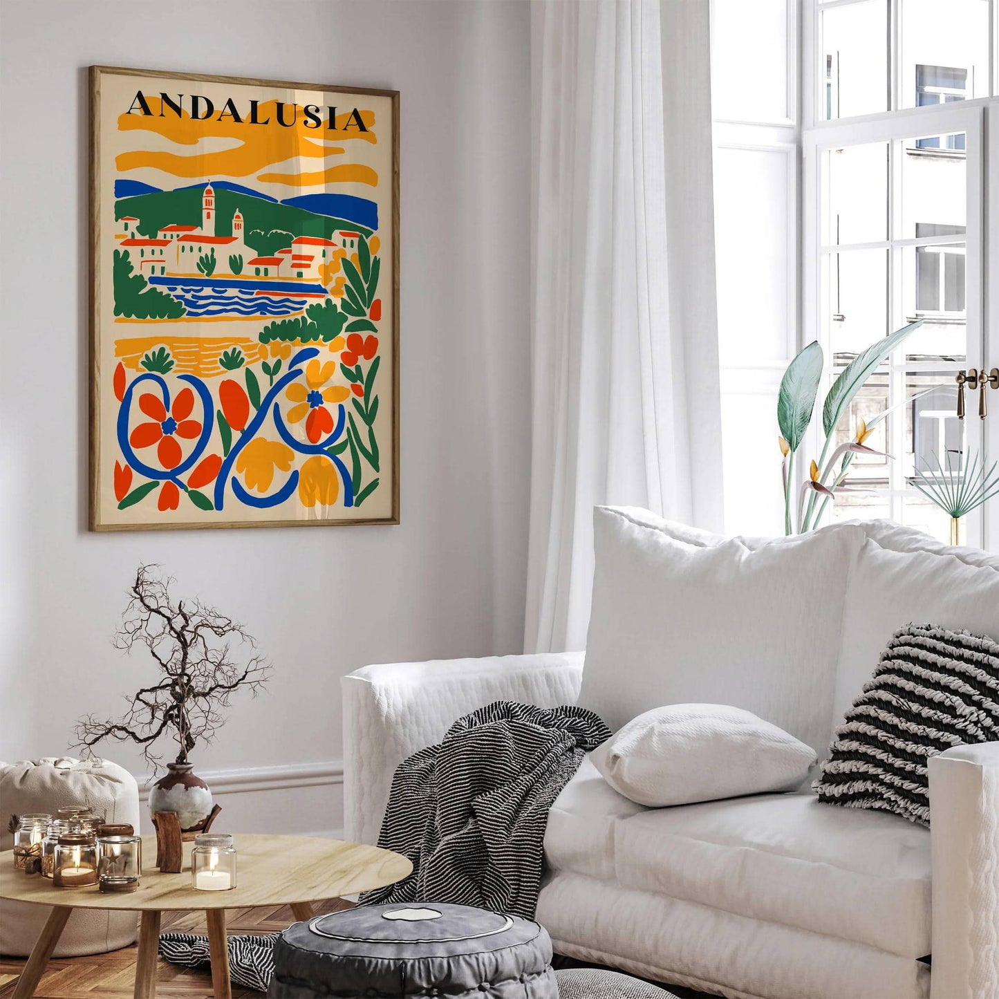 Andalusia Spain Colorful Landscape Poster 2025