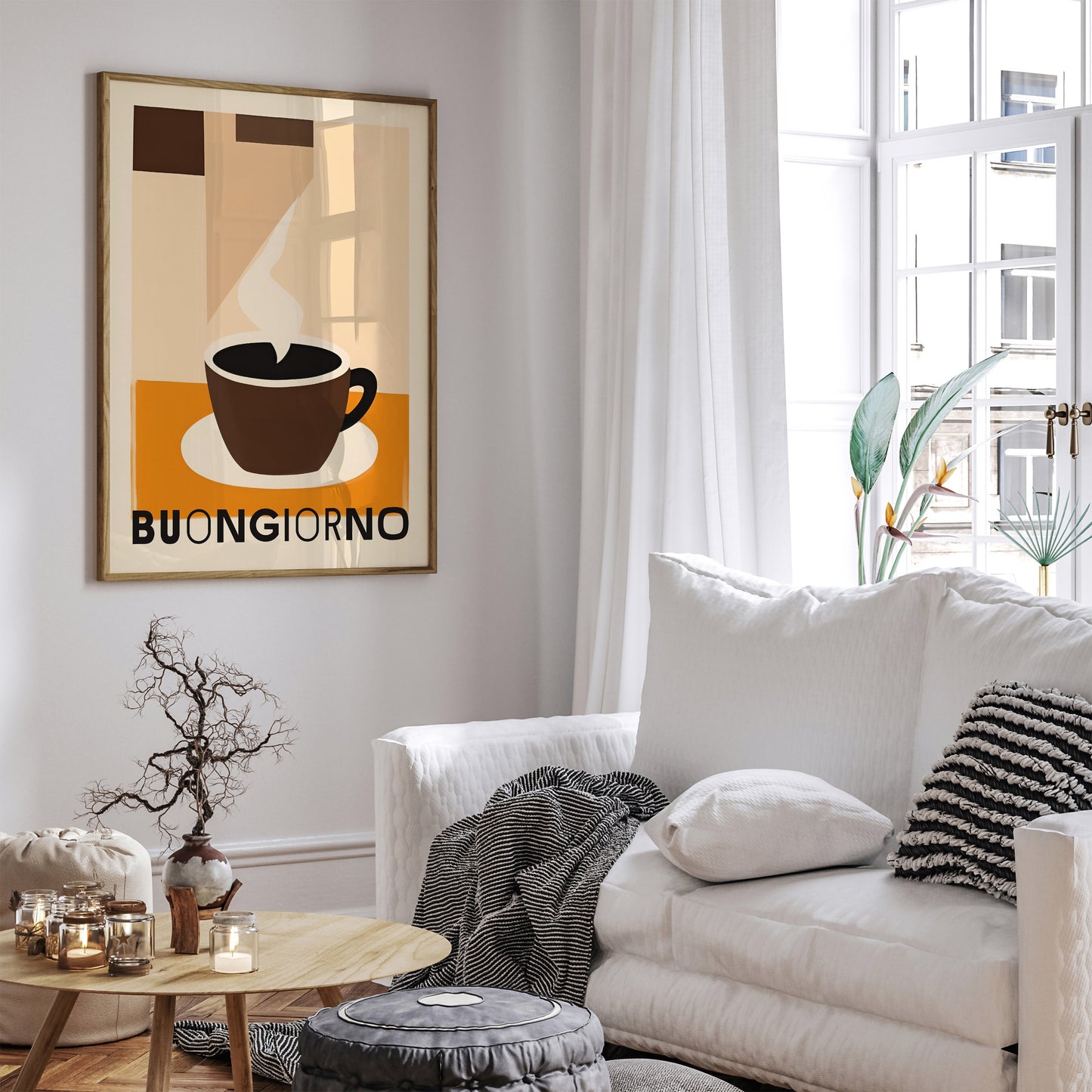 Buongiorno - Italian Coffee Minimalist Poster