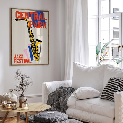 Central Park Jazz Festival Poster