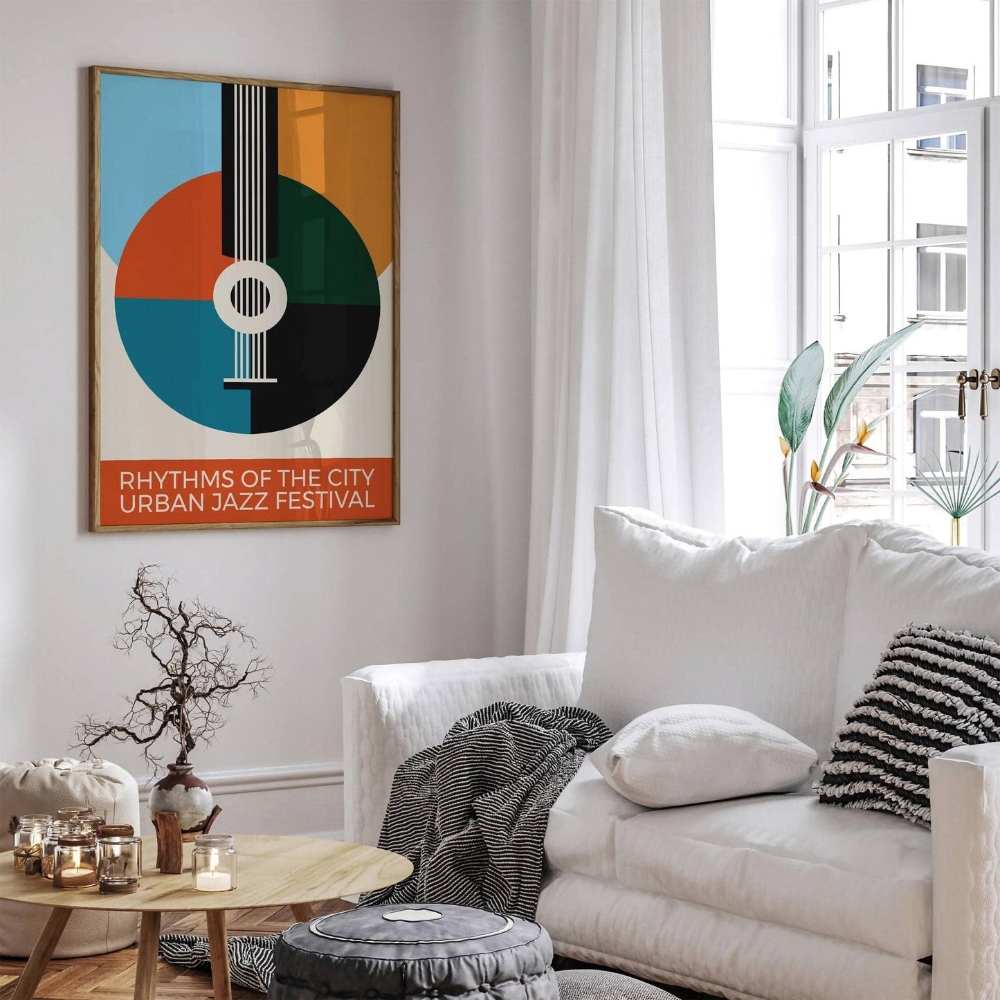 Retro Urban Jazz Music Festival Print - HypeSheriff
