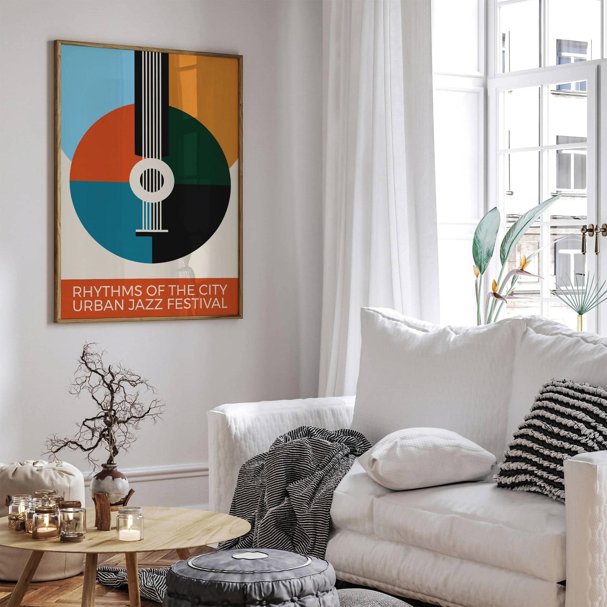 Retro Urban Jazz Music Festival Print - HypeSheriff