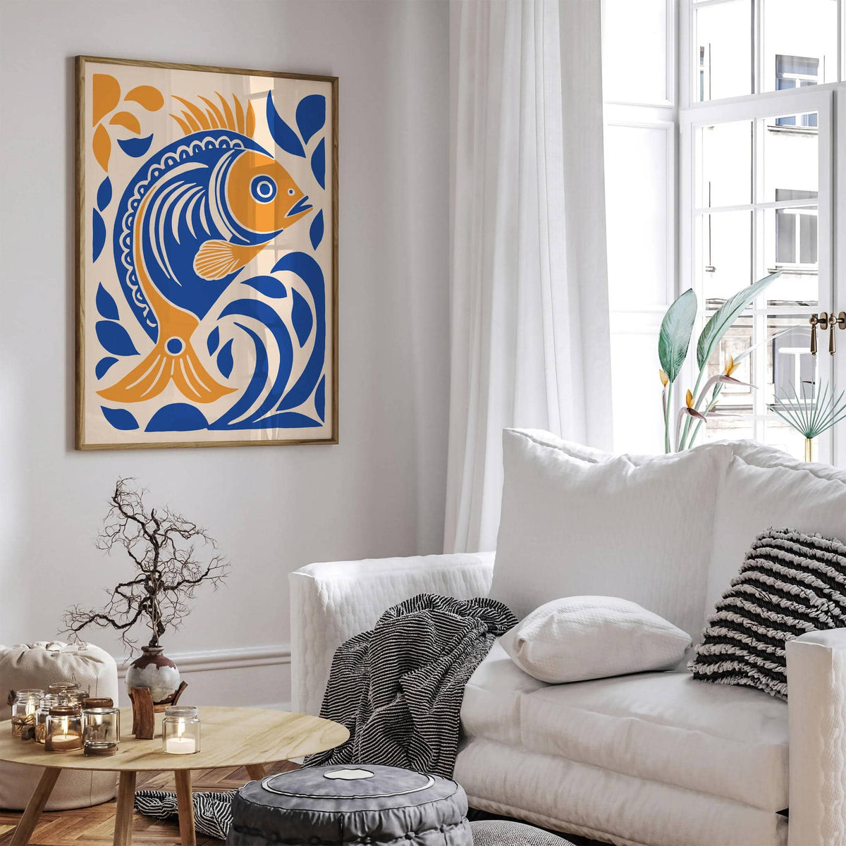 Gold Fish Kids Room Decor Print – HypeSheriff