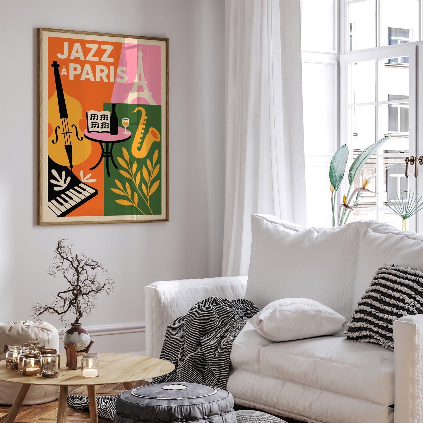 Jazz à Paris Poster - Colorful Music Wall Art