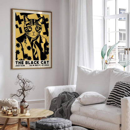 The Black Cat Jazz Club Poster - HypeSheriff