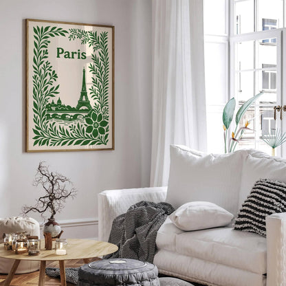 Paris Eiffel Tower Poster - Travel Art Print