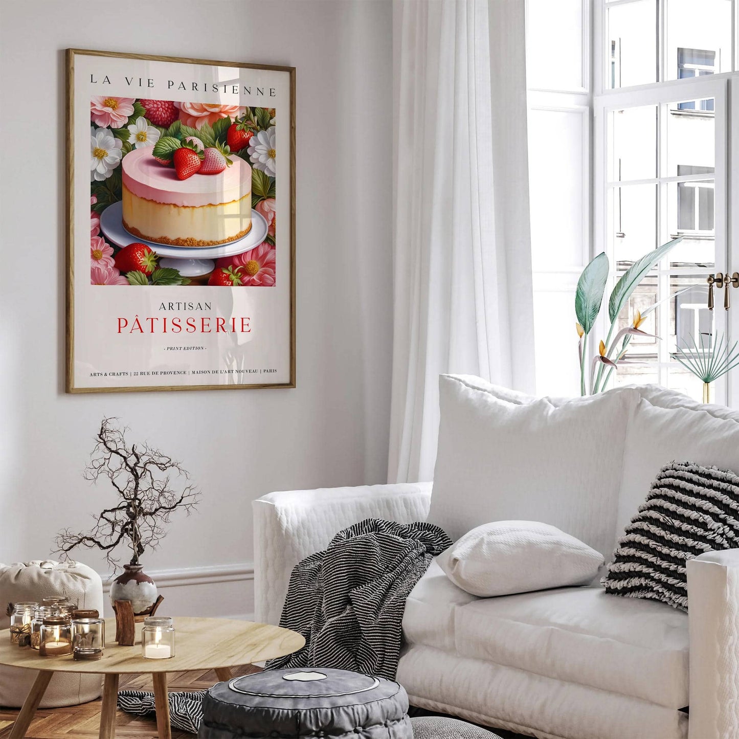 La Vie Parisienne Café Poster - Vintage Bakery Decor - HypeSheriff