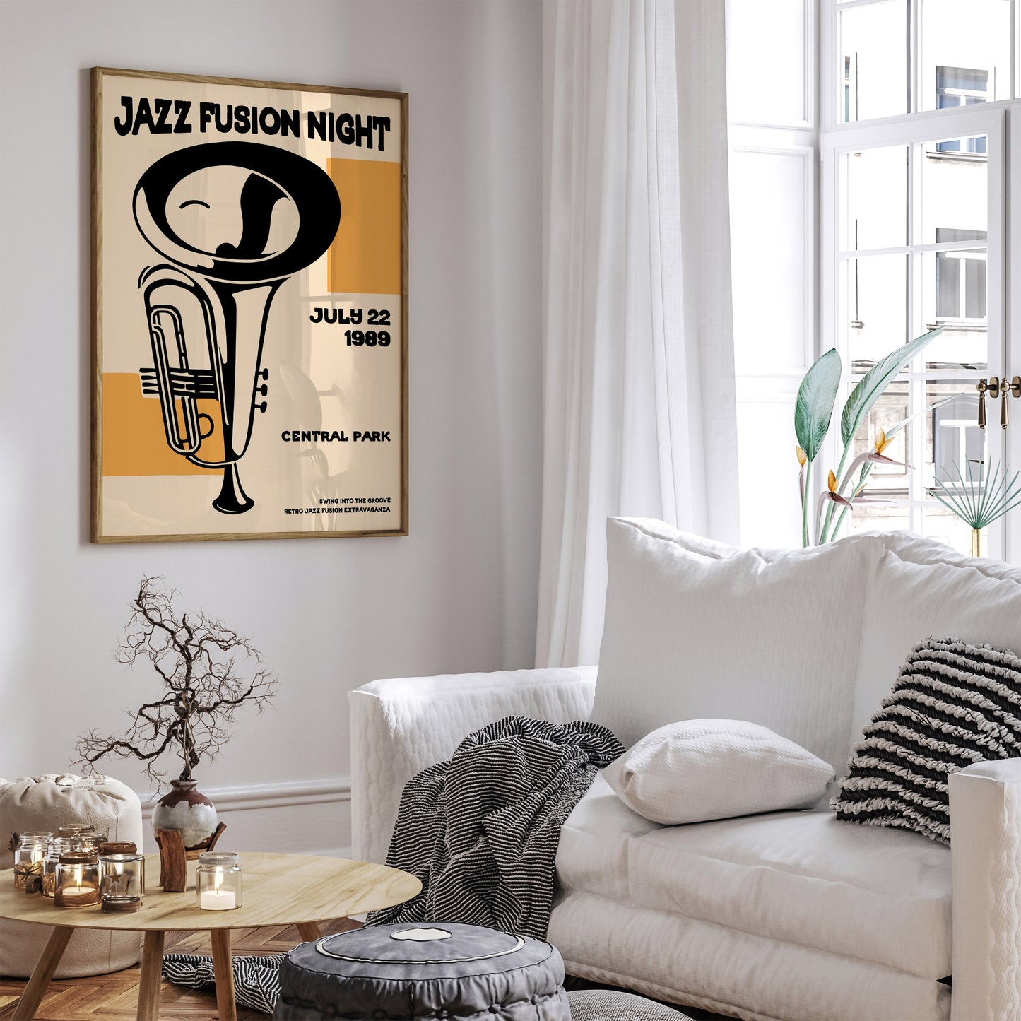 Jazz Fusion Night - NYC Music Festival Wall Art Poster