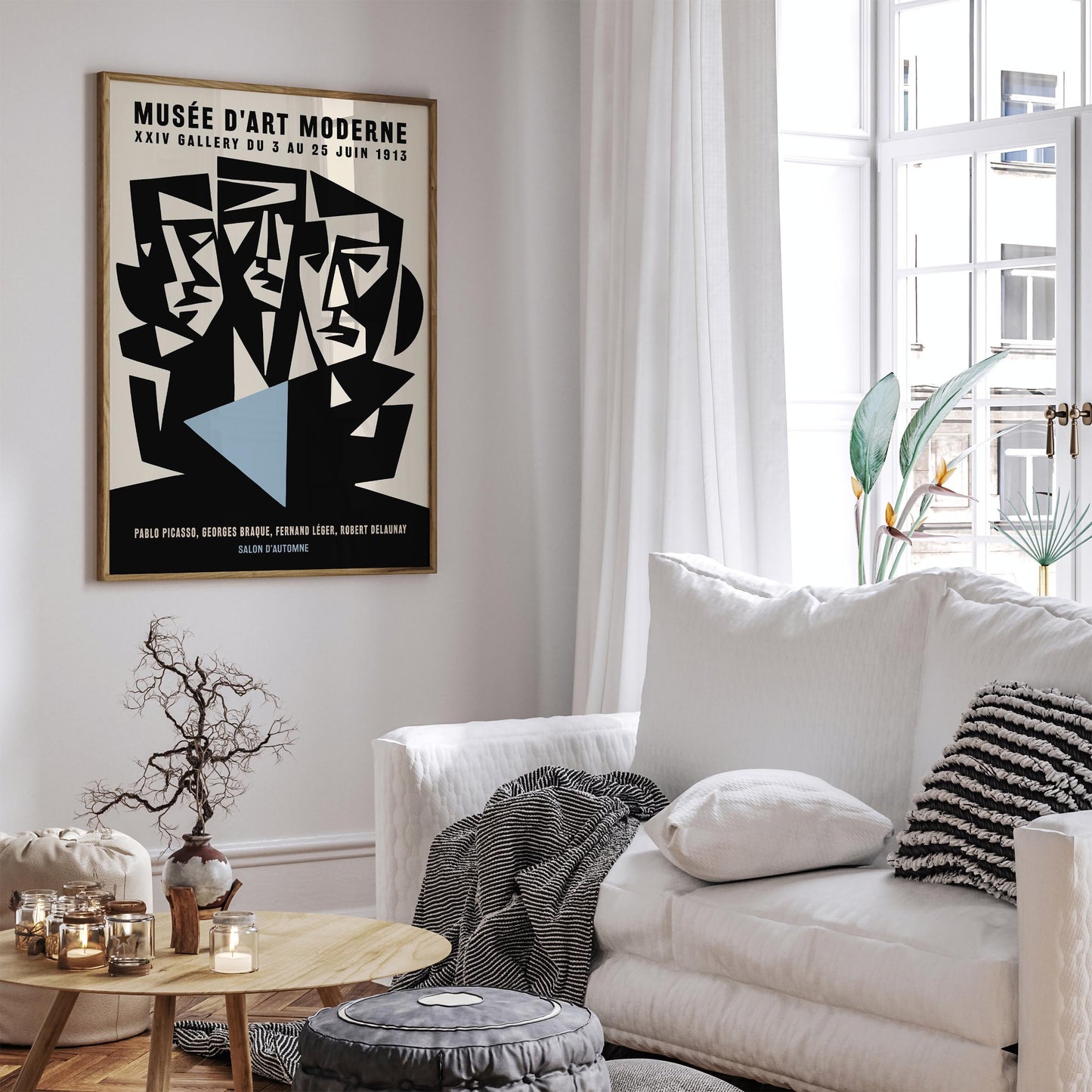 Paris Cubism Exhibition Poster - Vintage Picasso Inspired Print
