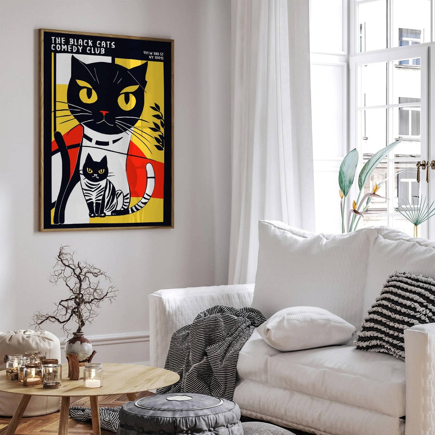 The Black Cats Comedy Club NYC Poster - HypeSheriff