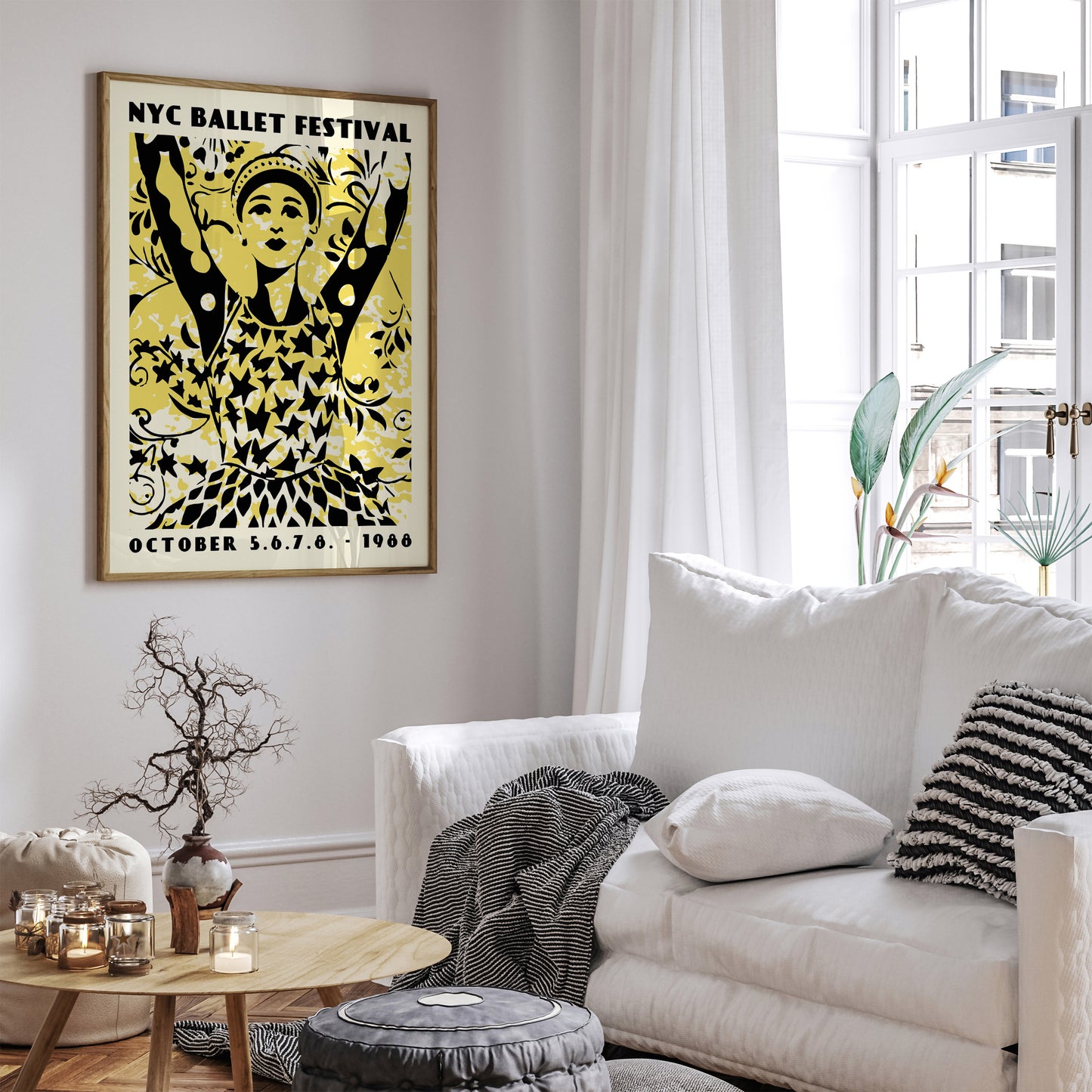 NYC Ballerina Wall Art Poster