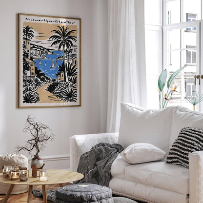 Provence Alpes Cote d Azur Travel Poster