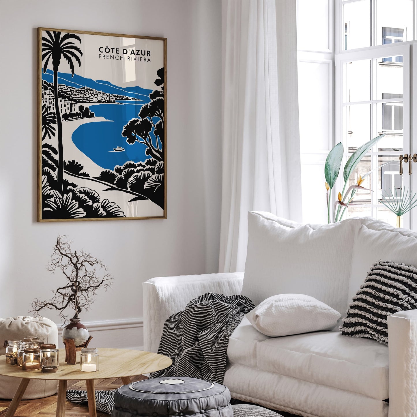 Côte d'Azur Travel Poster - French Riviera Art