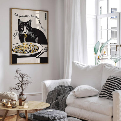 Eat Spaghetti to Forgetti Your Regretti Poster