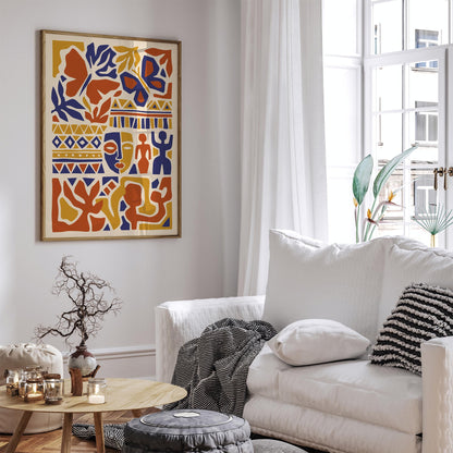 Bohemian Abstract Composition Poster