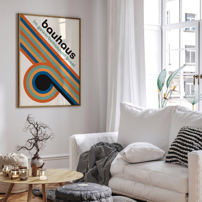 Bauhaus Rainbow Arches Poster