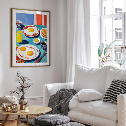 Breakfast Colorful Kitchen Wall Art Print - HypeSheriff