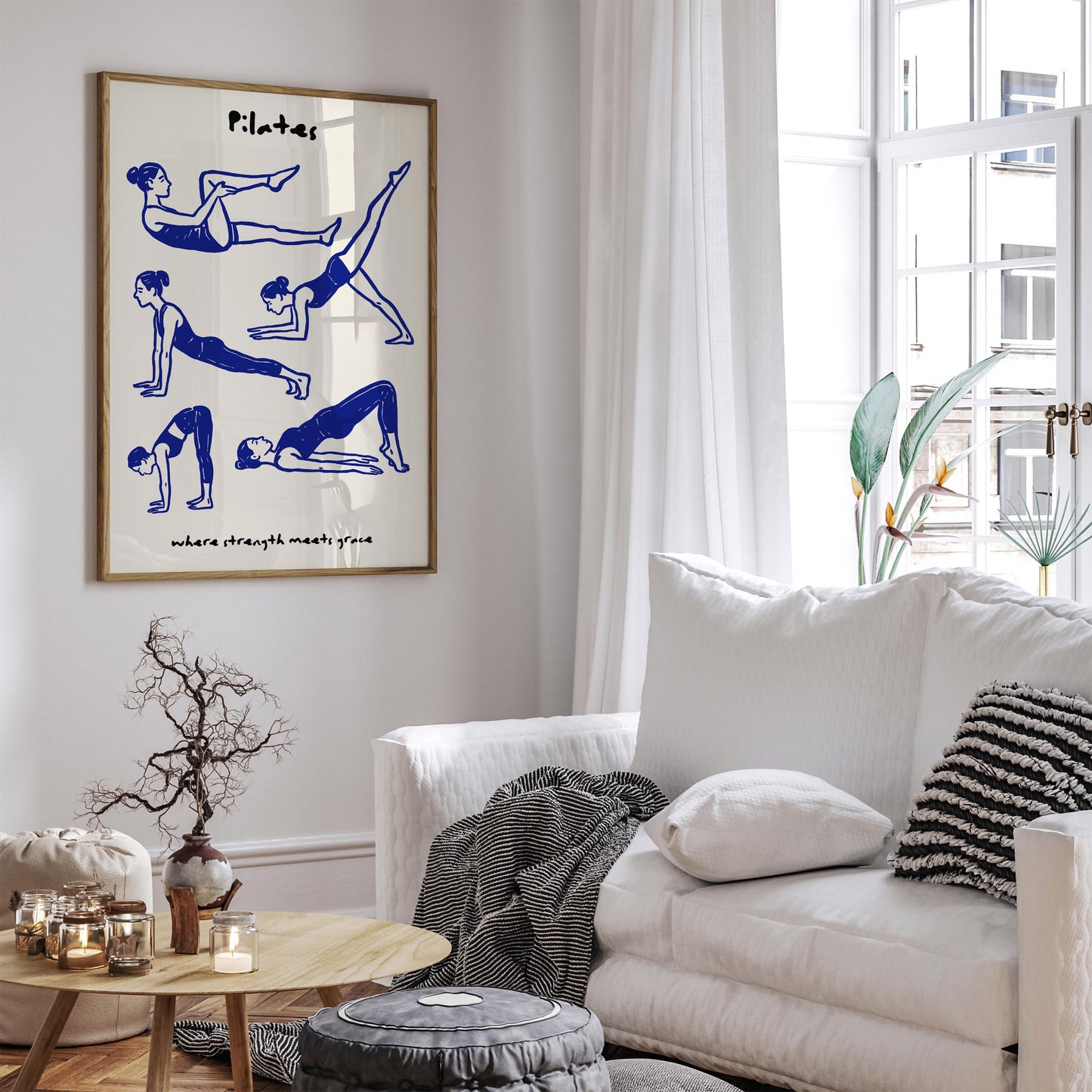 Pilates - where strenght meets grace Poster