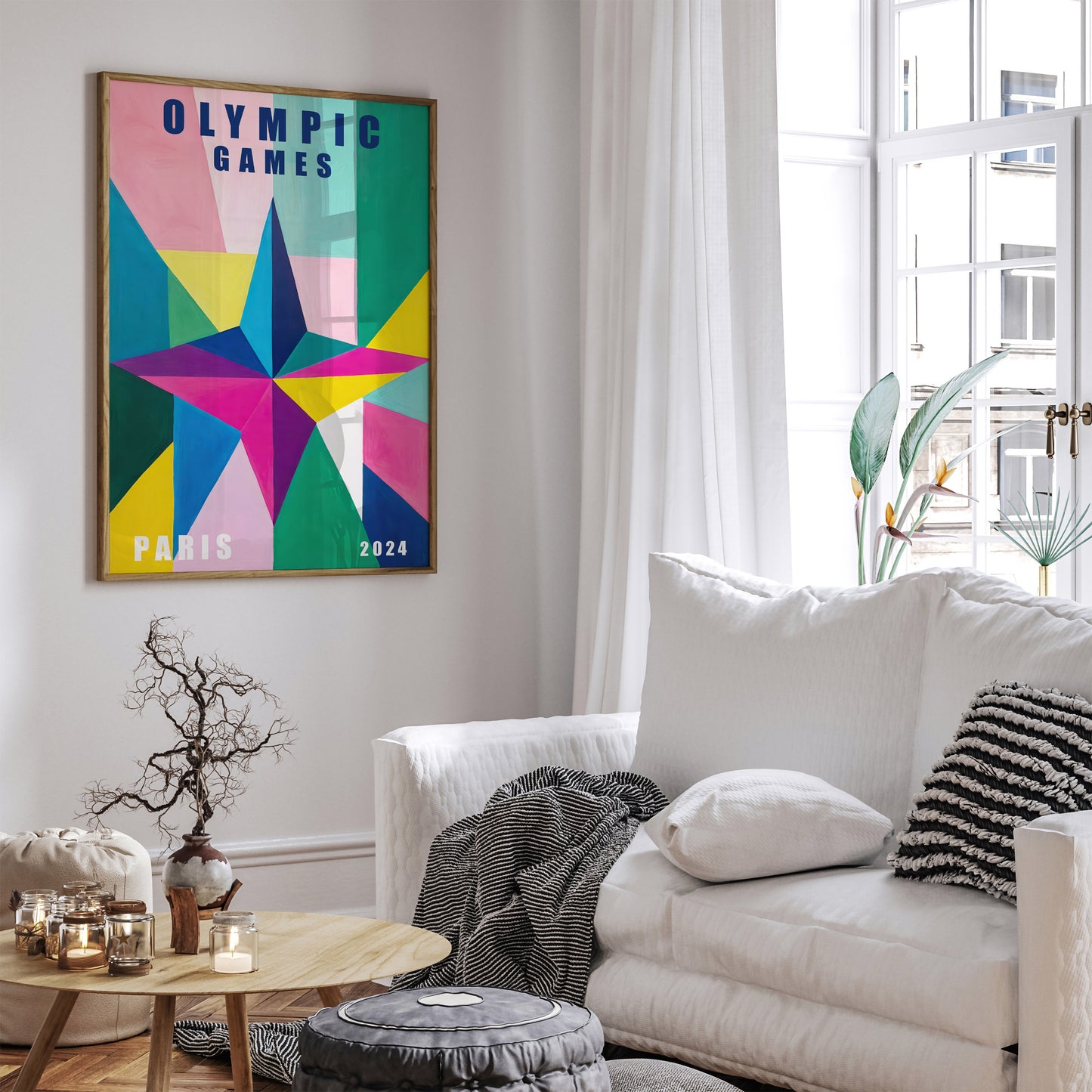 Vibrant Olympic Games in Paris 2024 Art Print