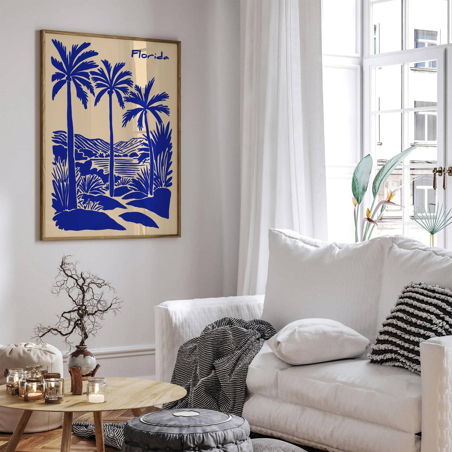 San Diego Blue Landscape Poster